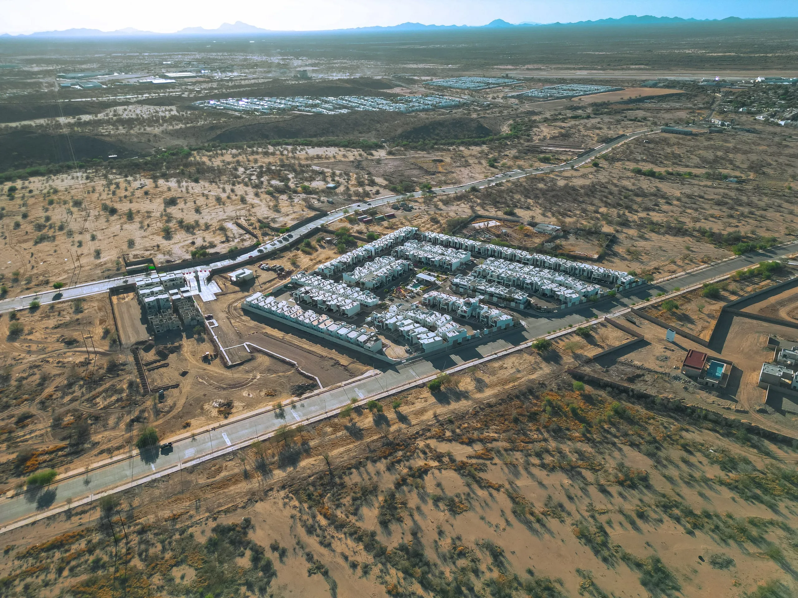 Vista aérea del corredor Ruibal y la zona en crecimiento